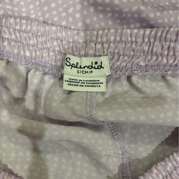 Splendid Light Purple Polka Dot pjs - Picture 3 of 3